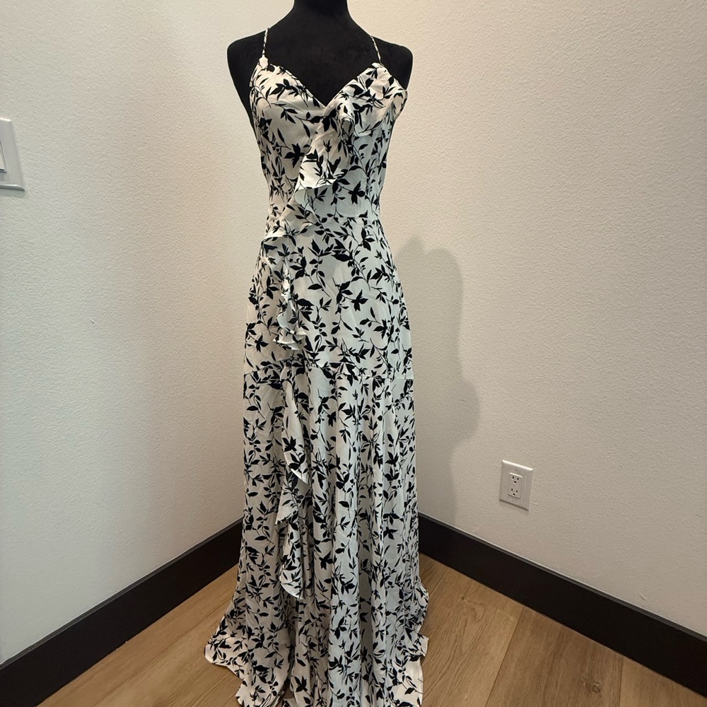 The Clothing Company Black and White Floral Maxi Dress